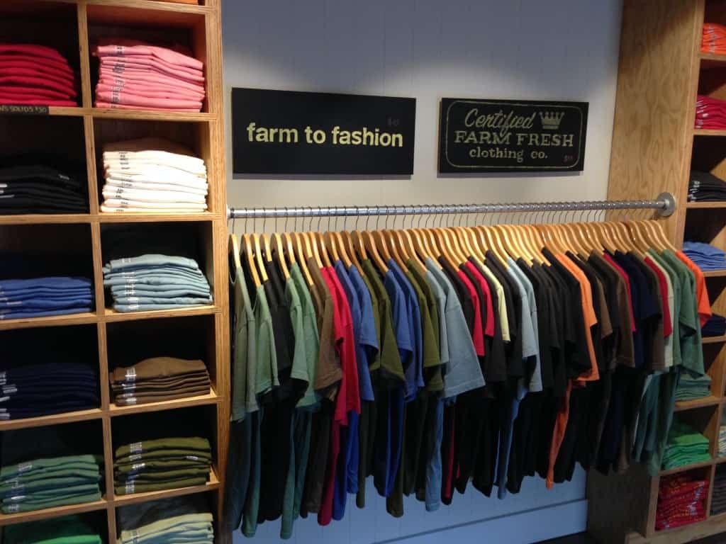 I knew about "farm to table", but "farm to fashion", awesome!