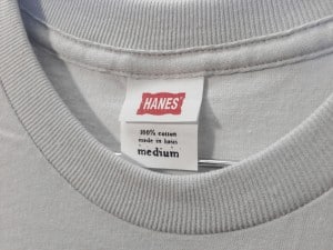 La camiseta Hanes Nano esta hecha de 30/1 's, 100% hilado de tela de algodón. De fácil impresión.