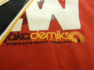 "Akademiks", spelled wrong in the academic sense, but right in the brand sense.