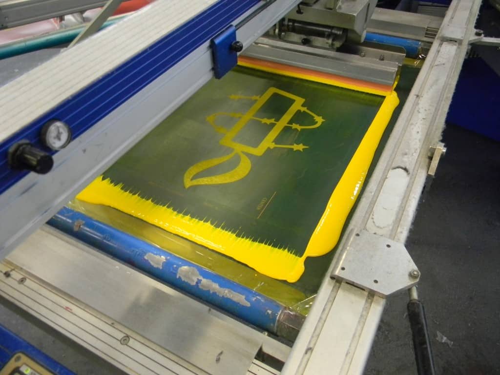 Printing nice bright yellow  according to customer's specs