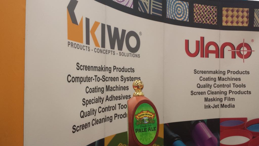 Another brilliant idea, KIWO/Ulano usually has beer at their booth, in tune with the civilized way they do business.