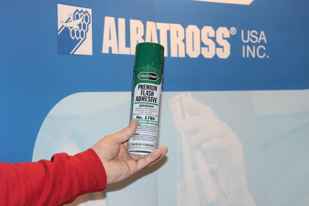 The flash tack we use. Use different adhesives for flashing or not flashing. Use the good stuff! 