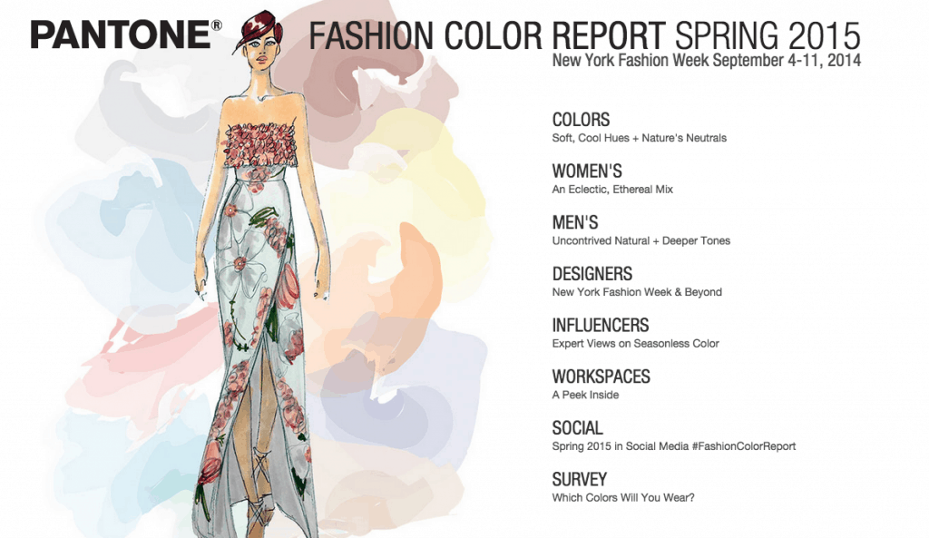 All kinds of color forecasting to make you sound to customers like you went to fashion week in Paris....